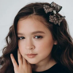 Cute Cute Gold Bow Hairclip (11cm)