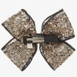 Cute Cute Gold Bow Hairclip (11cm)