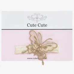 Cute Cute Gold Butterfly Headband Hot
