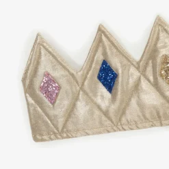Meri Meri Gold Fabric & Glitter Dress Up Crown