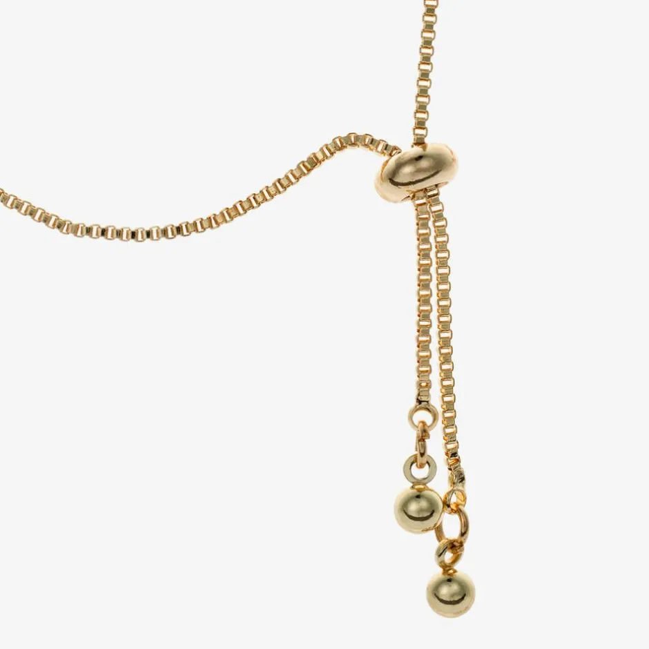 David Charles Gold Flower Diamanté Bracelet Discount