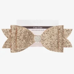 Cute Cute Gold Glitter Hairclip (14cm) Hot