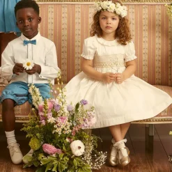 Childrens Classics Gold Leather Shoes Sale