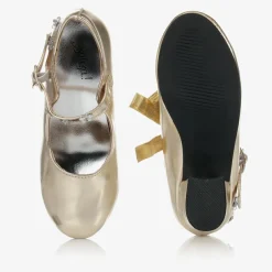 Souza Gold Metallic Bar Shoes Sale