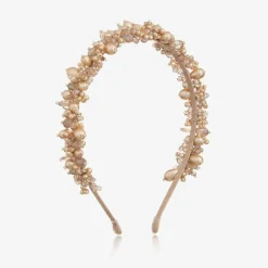 Sienna Likes To Party Gold Pearl & Crystal Hairband Sale