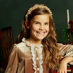 Sienna Likes To Party Gold Pearl & Crystal Hairband Sale