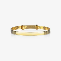 Little Star Gold Plated Personalised Bangle