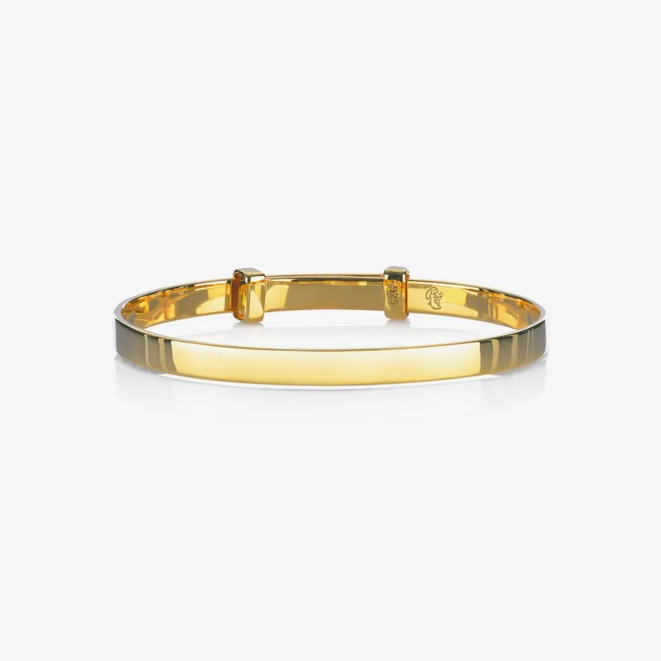 Little Star Gold Plated Personalised Bangle
