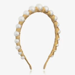 Sienna Likes To Party Gold Vida Pearl Hairband
