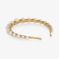 Sienna Likes To Party Gold Vida Pearl Hairband