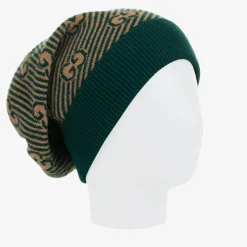 Gucci Green & Beige GG Wool Hat Clearance