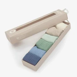 Mayoral Newborn Green & Blue Cotton Baby Socks (6 Pack) Best