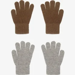 CeLaVi Green & Grey Knitted Gloves (2 Pack) Discount