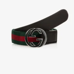 Gucci Green & Red GG Web Belt Best