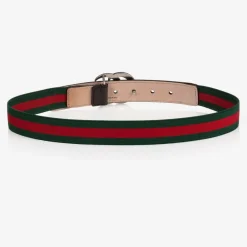 Gucci Green & Red GG Web Belt Outlet