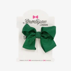 Bowtique London Green Bow Hair Clip (7cm) ForestGreen Outlet