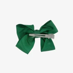 Bowtique London Green Bow Hair Clip (7cm) ForestGreen Outlet