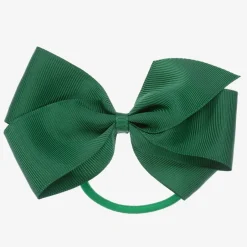 Peach Ribbons Green Bow Hair Elastic (12cm) Discount