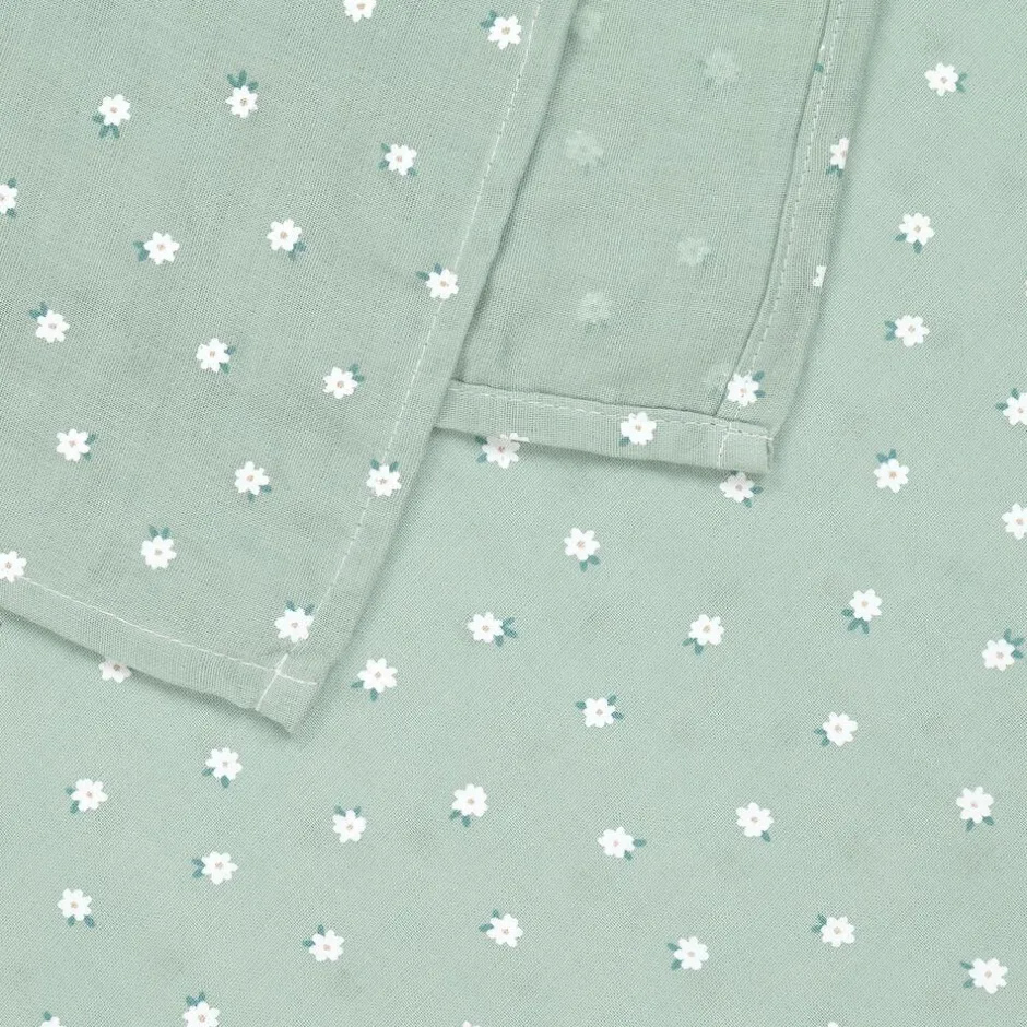 Mayoral Green Cotton Floral Swaddle (114cm) Clearance