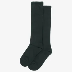 Carlomagno Green Cotton Knee Length Socks Outlet