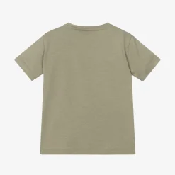 Versace Green Cotton Medusa Baby T-Shirt Taupe Clearance
