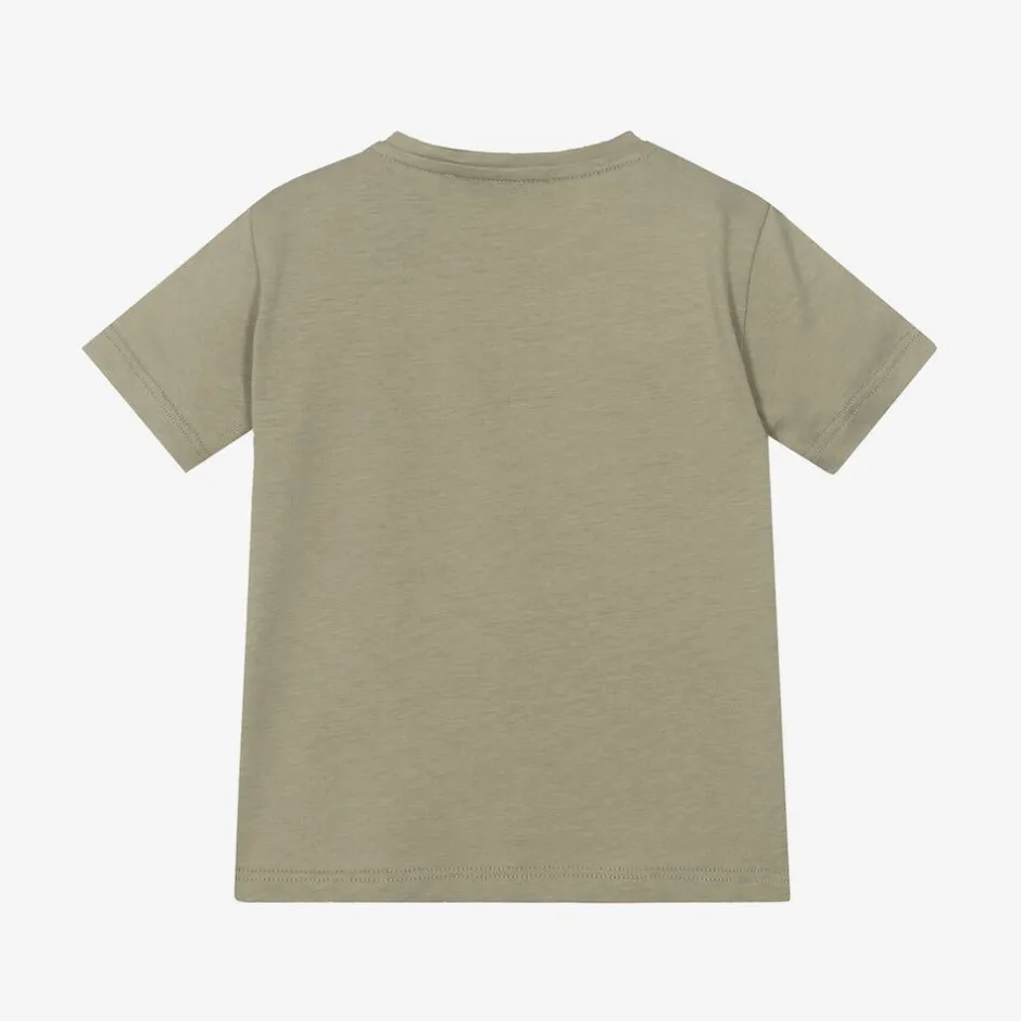 Versace Green Cotton Medusa Baby T-Shirt Taupe Clearance