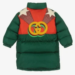 Gucci Green Down Padded Baby Coat Discount