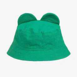 Stella McCartney Kids Green Frog Cotton Sun Hat New