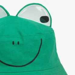 Stella McCartney Kids Green Frog Cotton Sun Hat New
