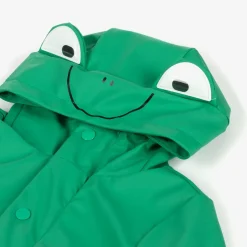 Stella McCartney Kids Green Hooded Frog Rain Coat Outlet