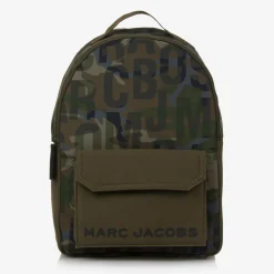MARC JACOBS Green Jumbled Logo Backpack (39cm) Hot