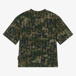 MARC JACOBS Green Jumbled Logo Cotton T-Shirt Hot