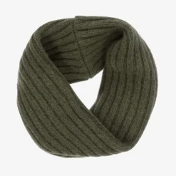 Jamiks Green Merino Wool Knitted Snood Clearance