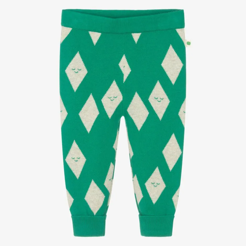 The Bonniemob Green Organic Cotton Knitted Joggers Outlet
