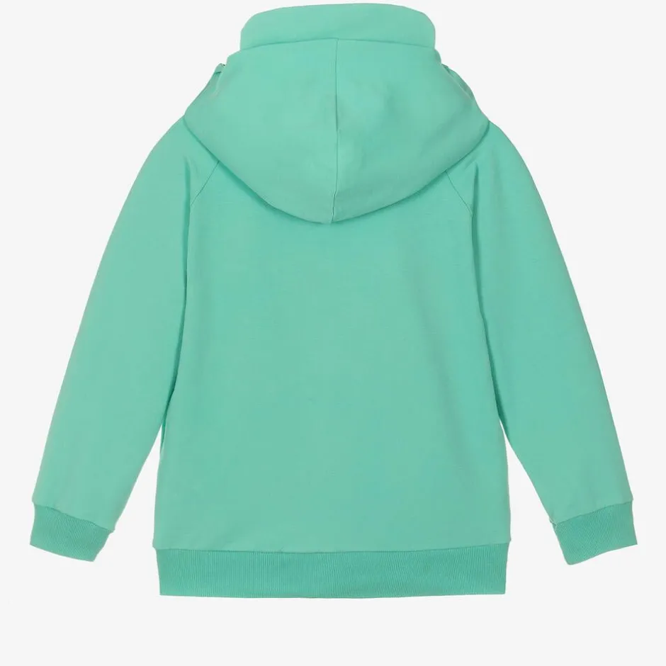 Wauw Capow Green Organic Cotton Monster Hoodie Online