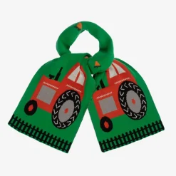 Stella McCartney Kids Green Organic Cotton Tractor Scarf Hot
