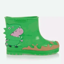 Mini Melissa Green Peppa Pig Rain Boots Hot