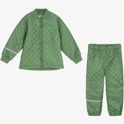 CeLaVi Green Quilted Jacket & Trouser Set Outlet