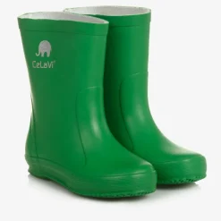 CeLaVi Green Rubber Rain Boots Online