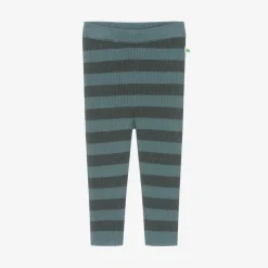 The Bonniemob Green Stripe Cotton & Cashmere Knit Leggings Hot