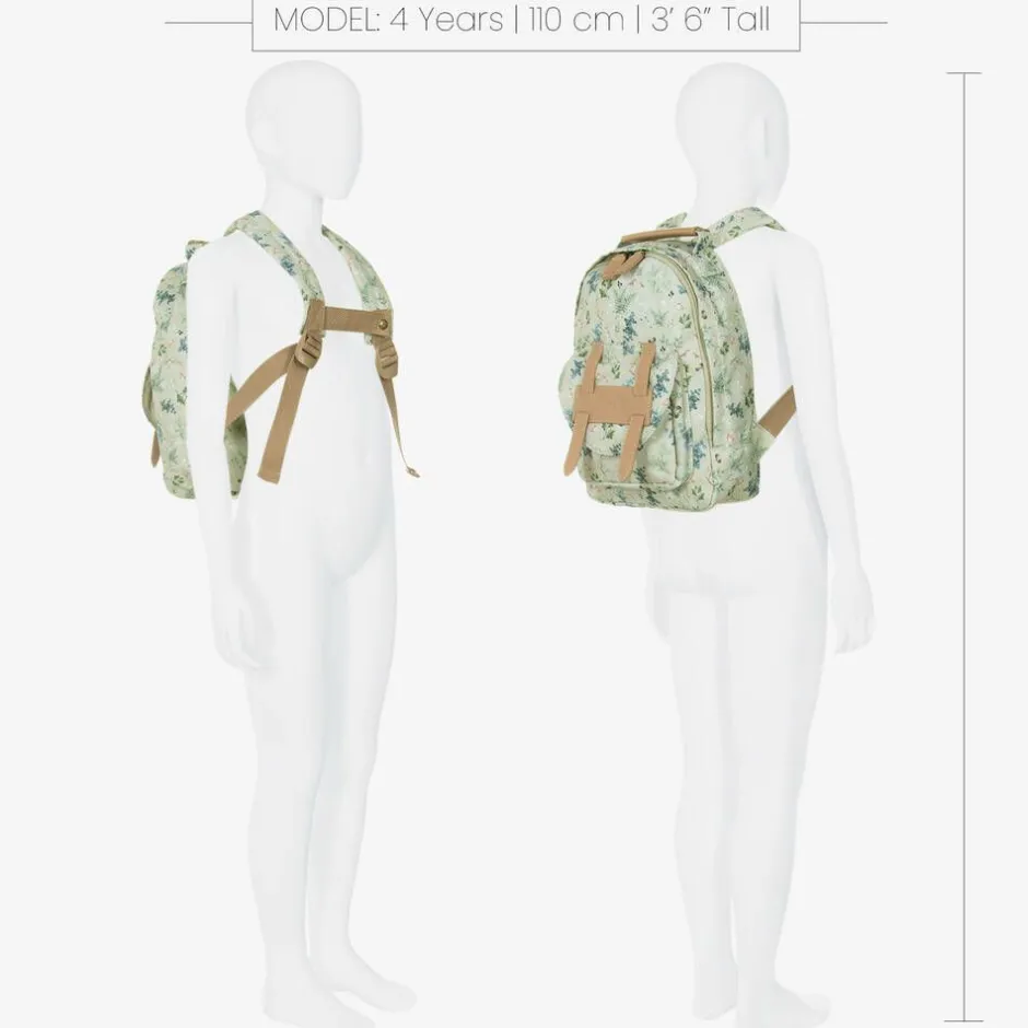 Elodie Green Woodland Print Backpack (29cm) Hot