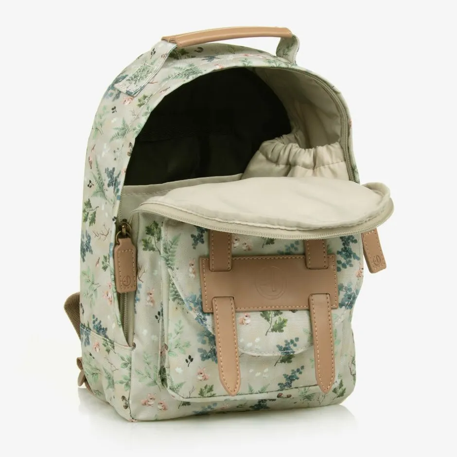 Elodie Green Woodland Print Backpack (29cm) Hot