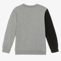 Wauw Capow Grey & Black Cat Organic Cotton Sweatshirt Outlet