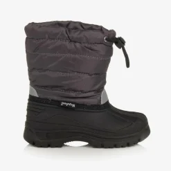Playshoes Grey & Black Snow Boots New