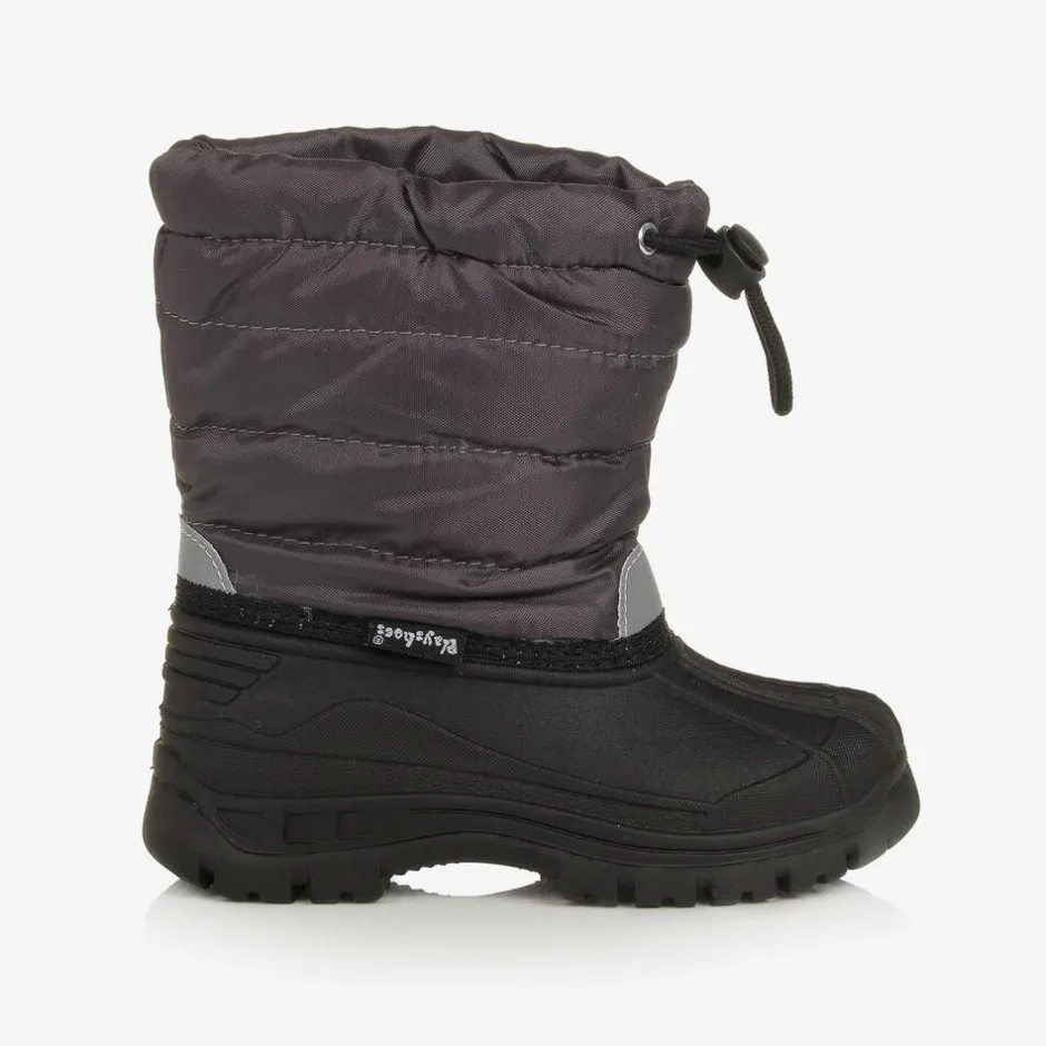 Playshoes Grey & Black Snow Boots New