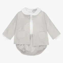 Babidu Grey & White Shorts Set Hot