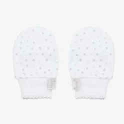 Kissy Kissy Grey & White Cotton Baby Sheep Scratch Mittens Best