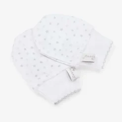 Kissy Kissy Grey & White Cotton Baby Sheep Scratch Mittens Best