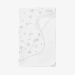 Kissy Kissy Grey & White Cotton Baby Sheep Blanket (73cm) Sale