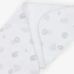 Kissy Kissy Grey & White Cotton Baby Sheep Burp Cloth (49cm) Best